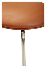 Hübsch Stack Stool, metal/brown microfiber, OEKO-TEX