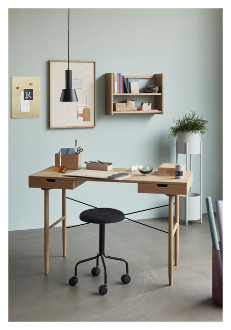 Hübsch Studio Desk w/Drawers, Oak