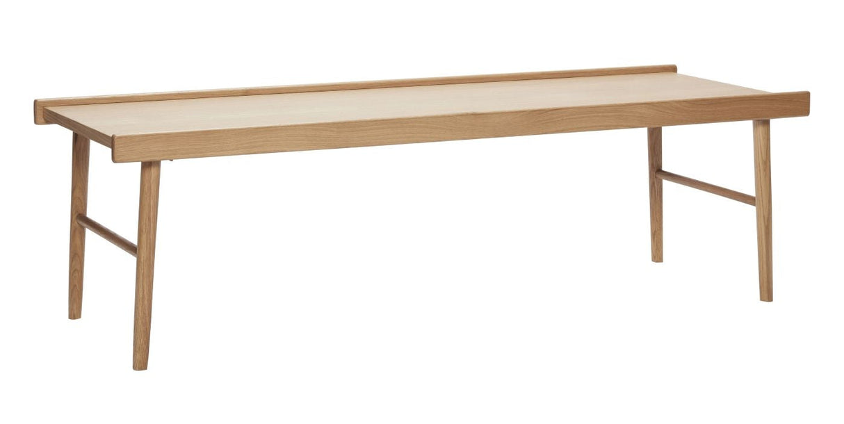 Hübsch Stream Coffee table with edge, Oak veneer