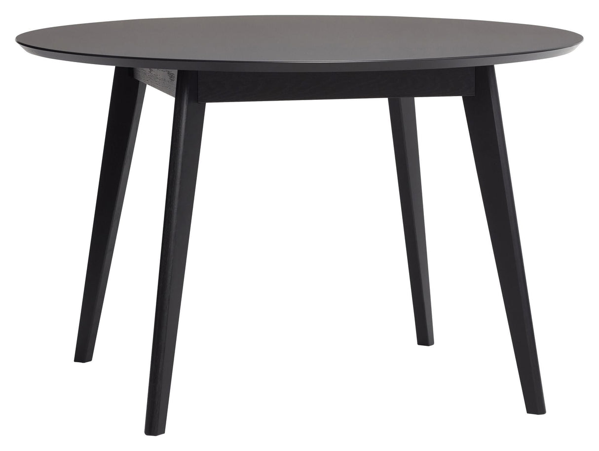 Hübsch Stay Dining table, oak/nano-laminate, black, Ø120