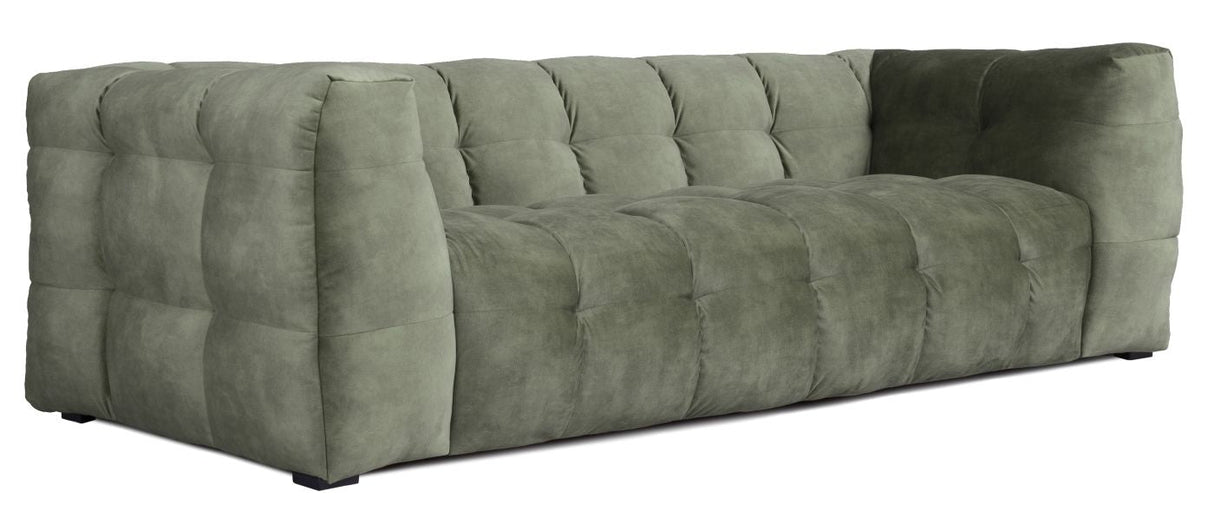 Hudson Sofa - dark green w. black legs