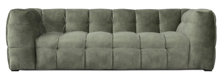 Hudson Sofa - dark green w. black legs