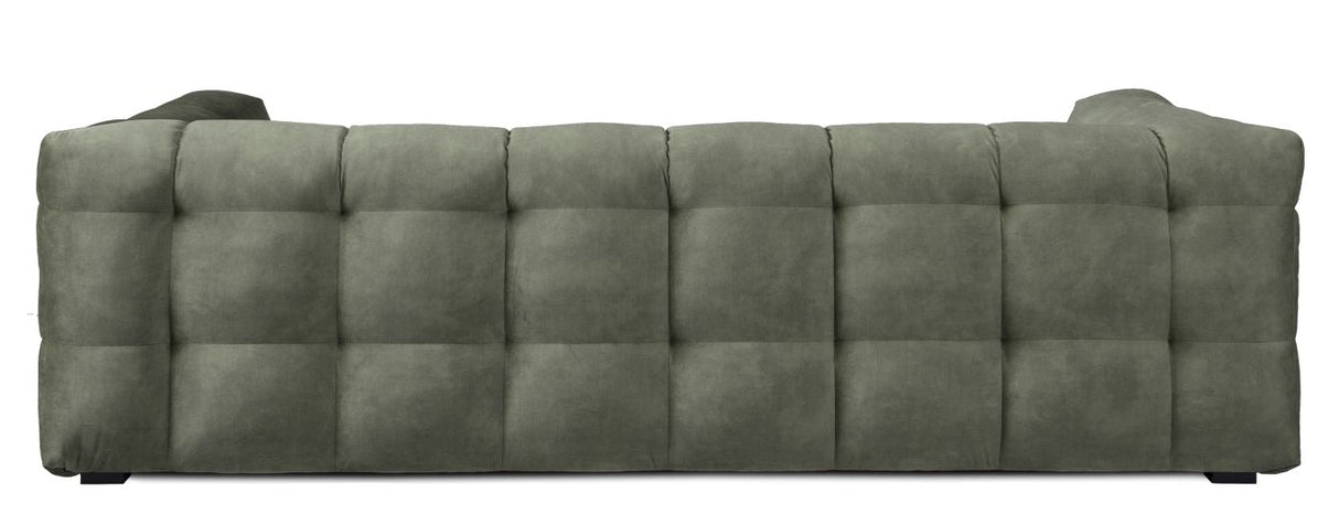 Hudson Sofa - dark green w. black legs