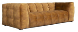 Hudson Sofa - light Cognac with black legs