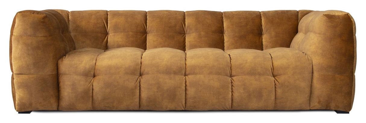 Hudson Sofa - light Cognac with black legs