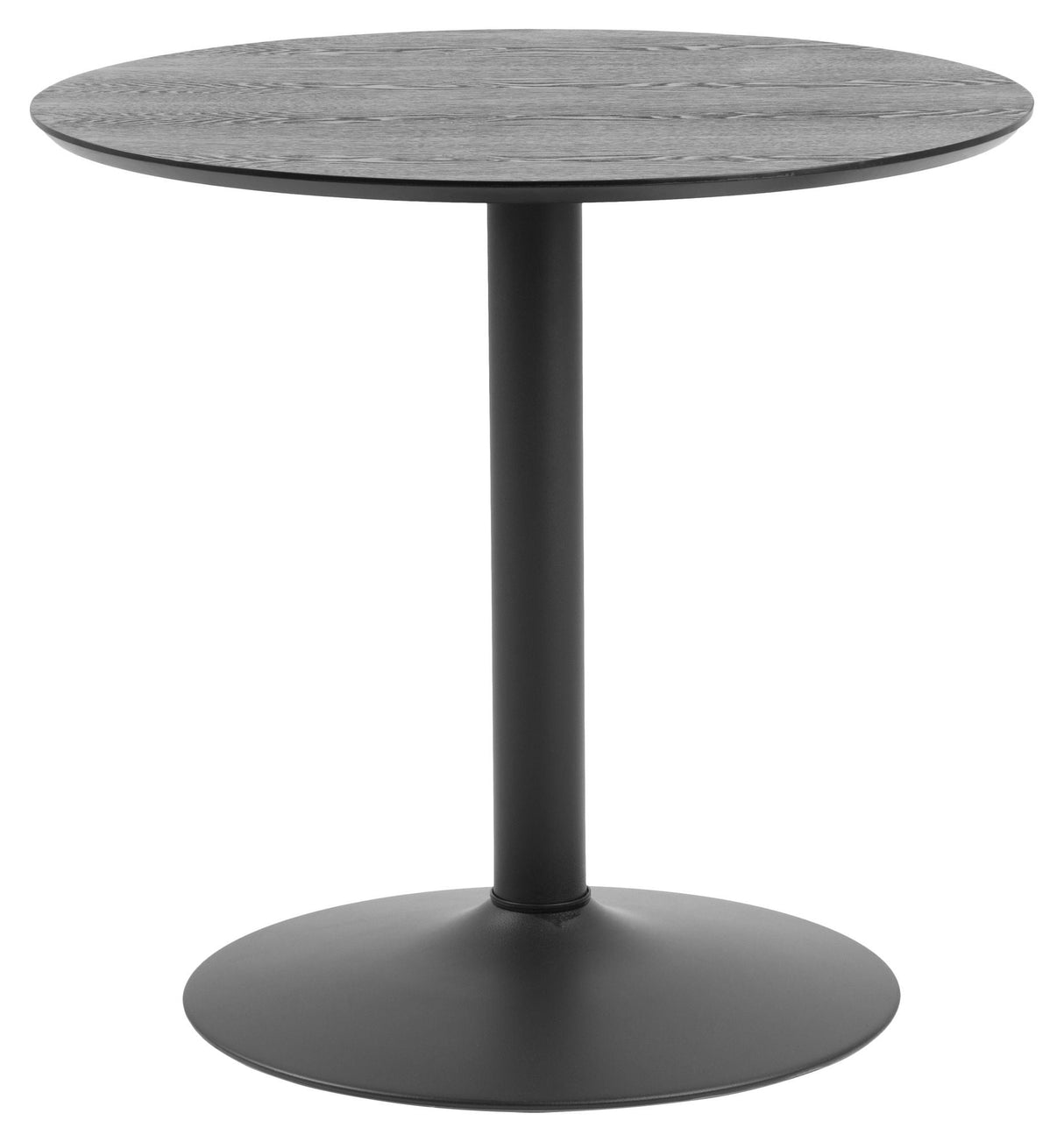 Ibiza Bar Table, Ash Veneer/Metal Black, Ø80