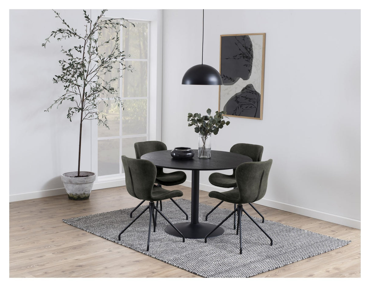 Ibiza Dining Table Ø110, Black