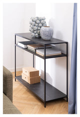 Infinity Console Table 100x35x79, Black