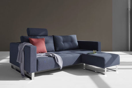 Cassius Sofa bed, Mixed Dance/Blue