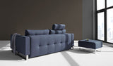 Cassius Sofa bed, Mixed Dance/Blue