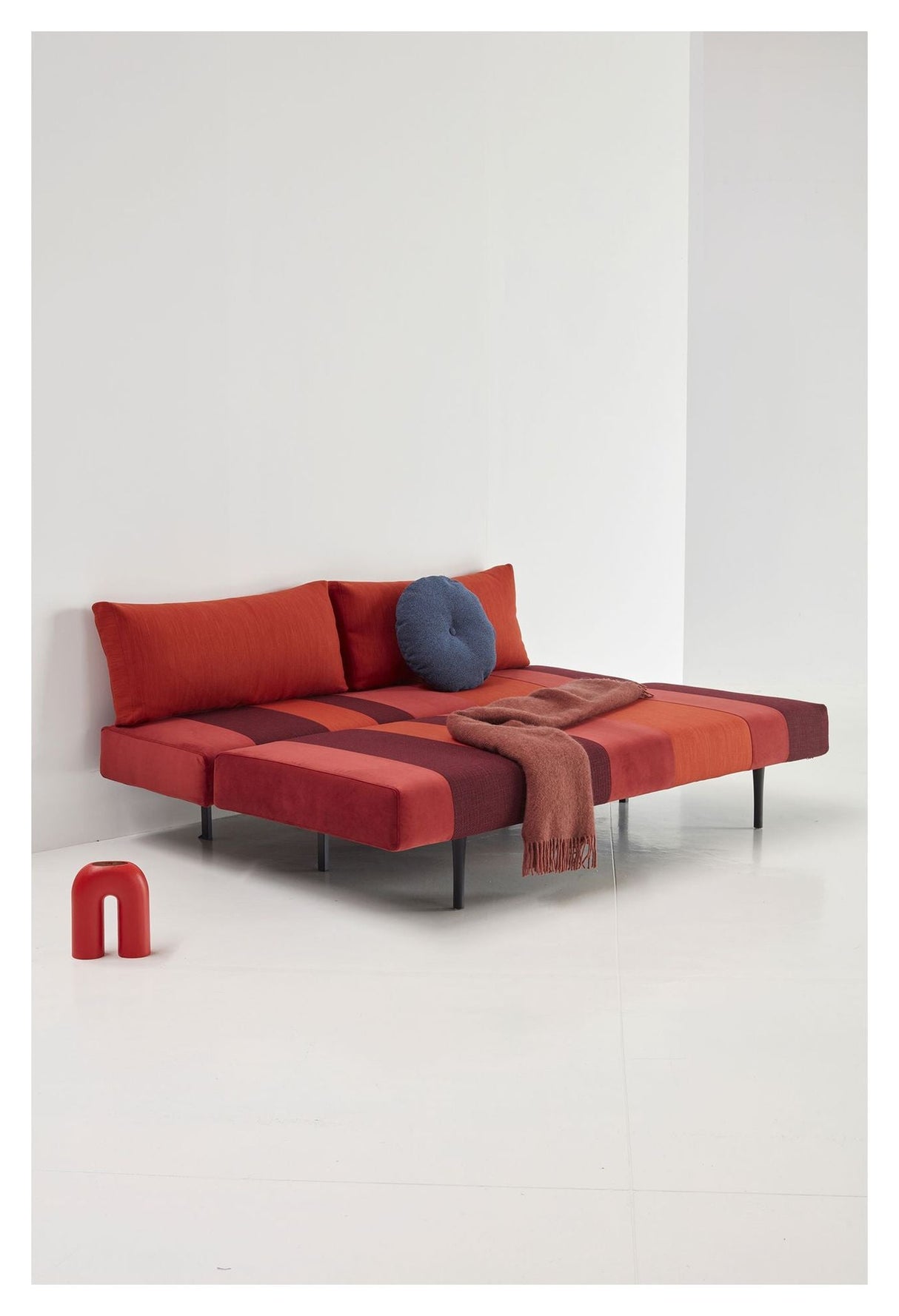 Conlix Patchwork Sofa bed, Red