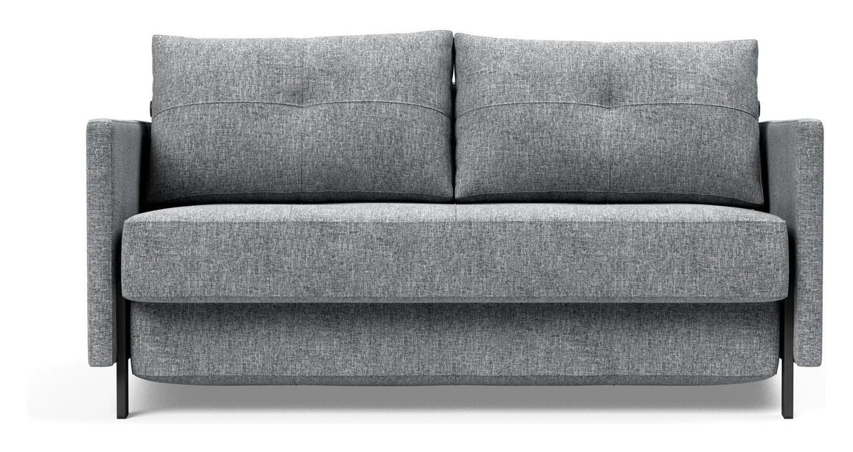 Cubed 140 Sofa bed with armrests, Twist/Granite