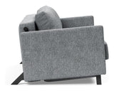 Cubed 140 Sofa bed with armrests, Twist/Granite