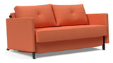 Cubed 140 Sofa bed with armrests, Argus/Rust