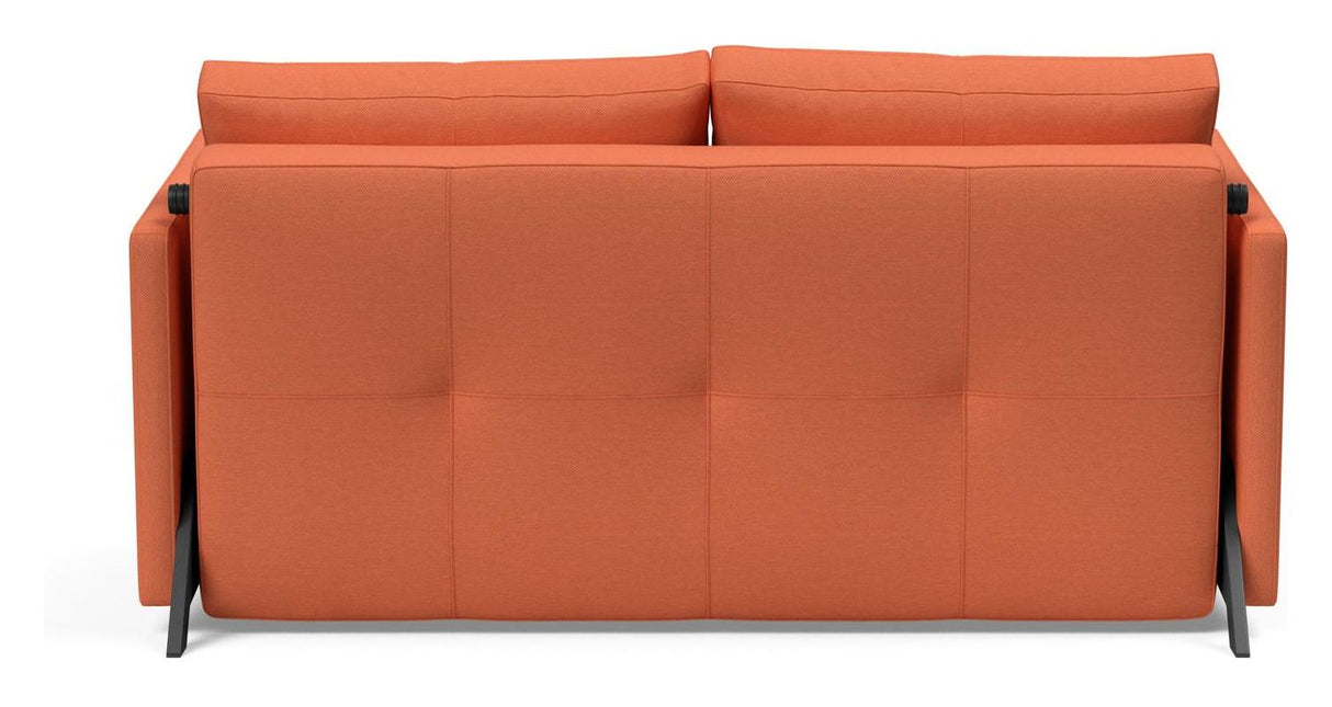 Cubed 140 Sofa bed with armrests, Argus/Rust