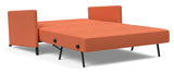 Cubed 140 Sofa bed with armrests, Argus/Rust