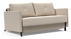 Cubed 140 Sofa bed with armrests, Blida/Sand Gray