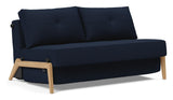 Cubed 140 Sofa bed with Oak legs, Mixed Dance/Blue