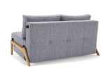 Cubed 140 Sofa bed with Oak legs, Twist/Granite