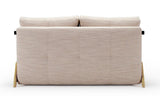 Cubed 140 Sofa Bed with Oak Legs, Sand Gray