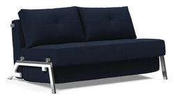 Cubed 140 Sofa bed with chrome legs, Mixed Dance/Blue