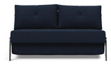 Cubed 140 Sofa bed with chrome legs, Mixed Dance/Blue