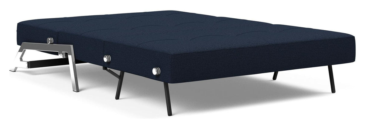 Cubed 140 Sofa bed with chrome legs, Mixed Dance/Blue