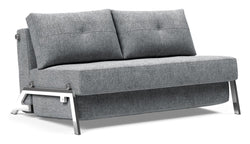 Cubed 140 Sofa bed with chrome legs, Twist/Granite