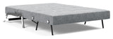 Cubed 140 Sofa bed with chrome legs, Twist/Granite