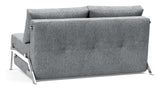 Cubed 140 Sofa bed with chrome legs, Twist/Granite