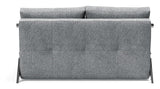 Cubed 140 Sofa bed with chrome legs, Twist/Granite