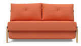 Cubed 140 Wood Sofa Bed, Argus/Rust