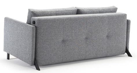 Cubed 160 Sofa bed with armrests, Twist/Granite