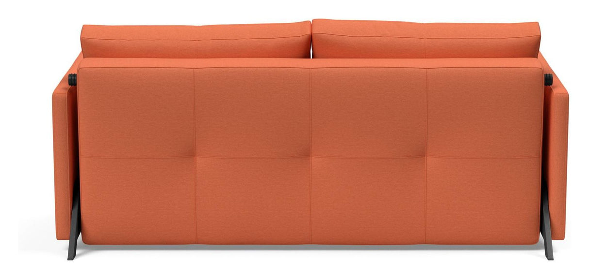 Cubed 160 Sofa bed with armrests, Argus/Rust