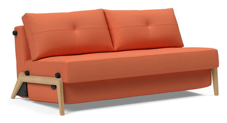 Cubed 160 Wood Sofa Bed, Argus/Rust