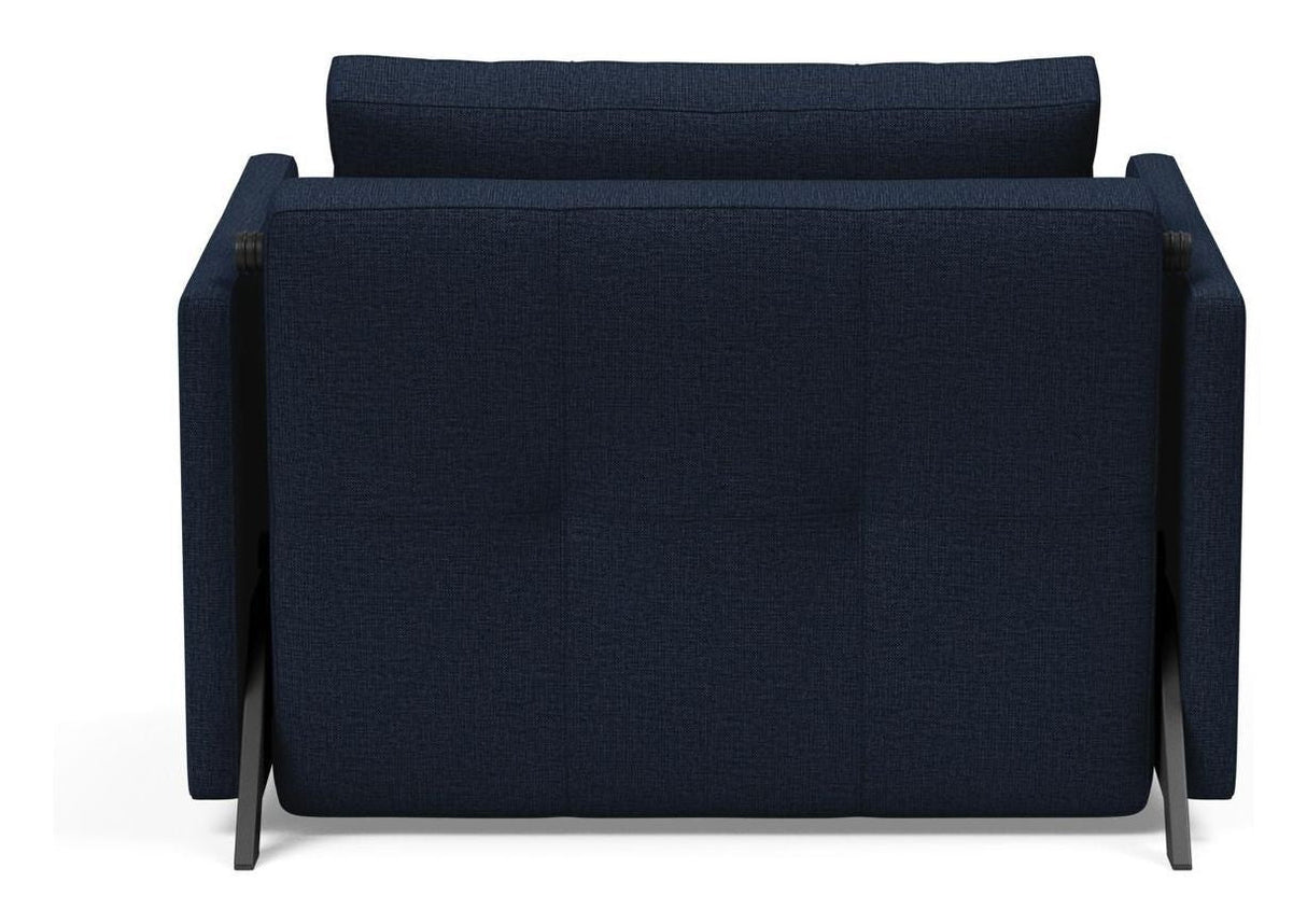 Cubed 90 Lounge Chair with armrests, Mixed Dance/Blue