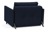 Cubed 90 Lounge Chair with armrests, Mixed Dance/Blue