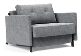 Cubed 90 Lounge Chair with armrests, Twist/Granite