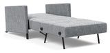 Cubed 90 Lounge Chair with armrests, Twist/Granite