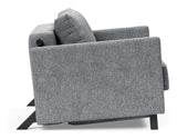 Cubed 90 Lounge Chair with armrests, Twist/Granite