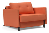 Cubed 90 Lounge Chair with Argus/Rust armrests