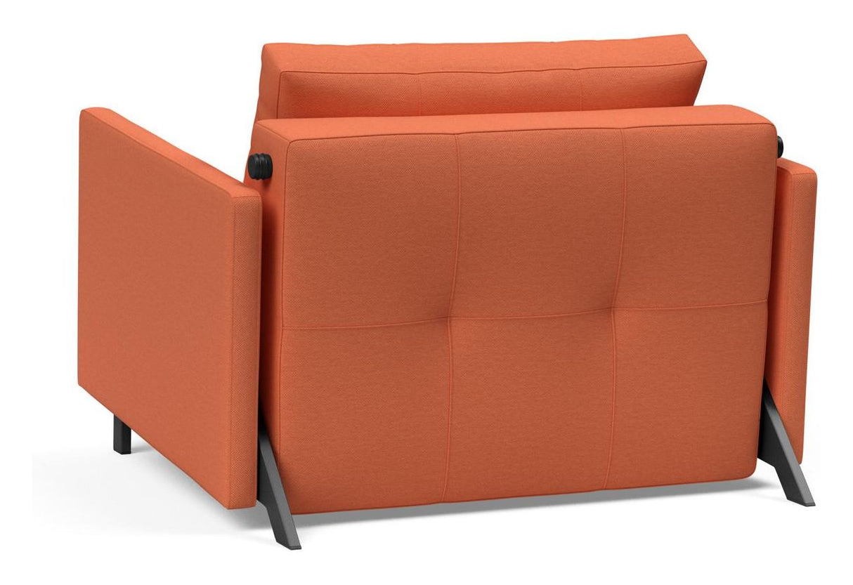 Cubed 90 Lounge Chair with Argus/Rust armrests