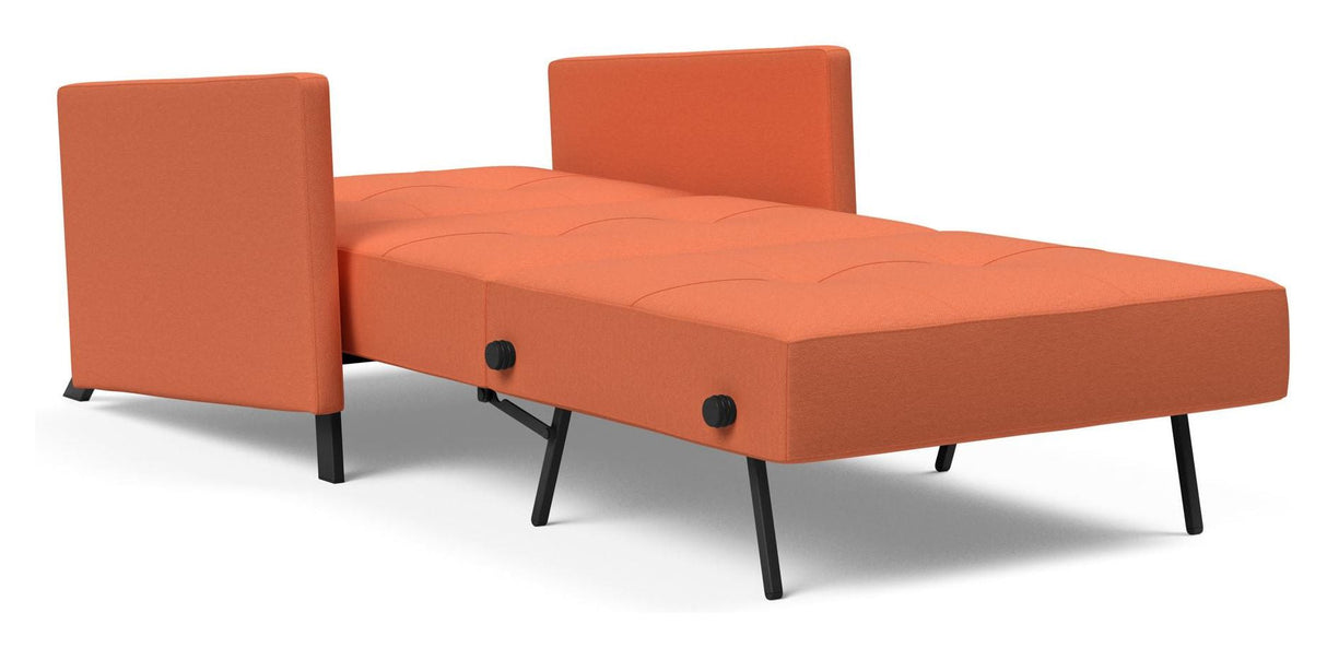 Cubed 90 Lounge Chair with Argus/Rust armrests