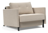 Cubed 90 Lounge Chair with armrests, Blida/Sand Gray