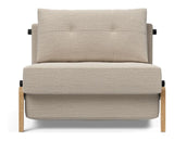 Cubed 90 Lounge Chair with Oak Legs, Blida/Sand Gray