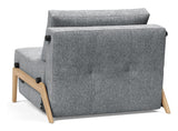 Cubed 90 Lounge Chair with Oak Legs, Twist/Granite