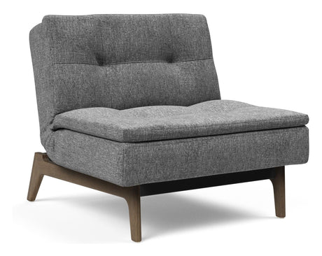 Dublexo Oak Lounge Chair, Smoked Oak, Twist Charcoal