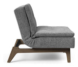 Dublexo Oak Lounge Chair, Smoked Oak, Twist Charcoal