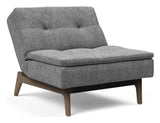 Dublexo Oak Lounge Chair, Smoked Oak, Twist Charcoal