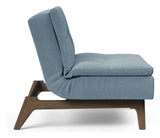 Dublexo Oak Lounge Chair, Smoked Oak, Soft/Indigo